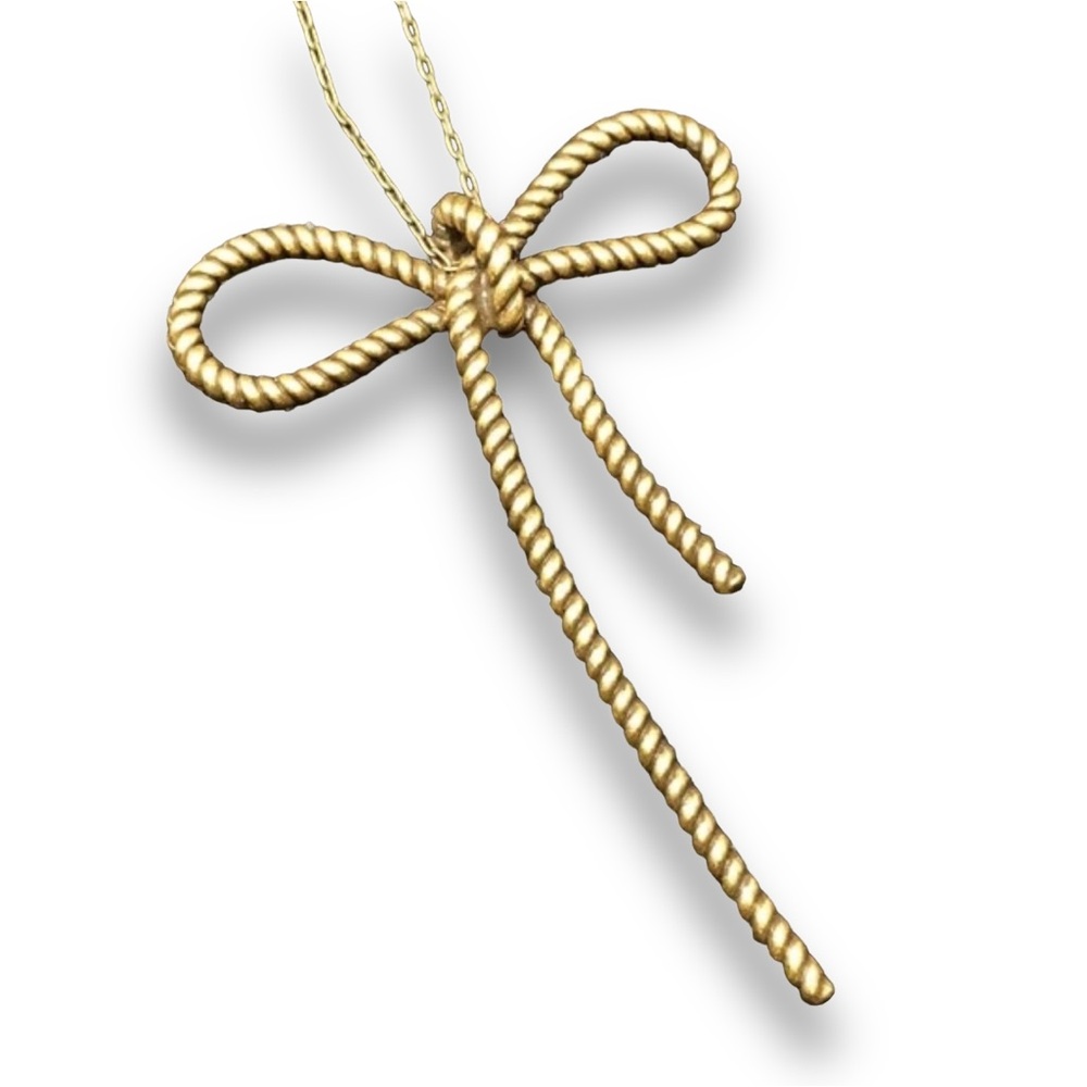 Marc Jacobs Vintage Gold Plated Bow Necklace